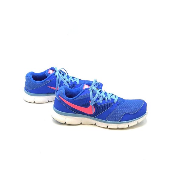 Nike Women’s Flex Experience RN Run 3 Hyper Cobalt Blue Pink 652853-401 Sz 8.5 - Picture 2 of 11